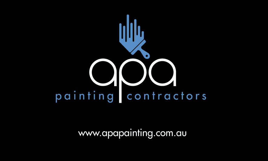 business card design for apa painting contractors