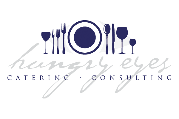 hungry eyes catering logo design