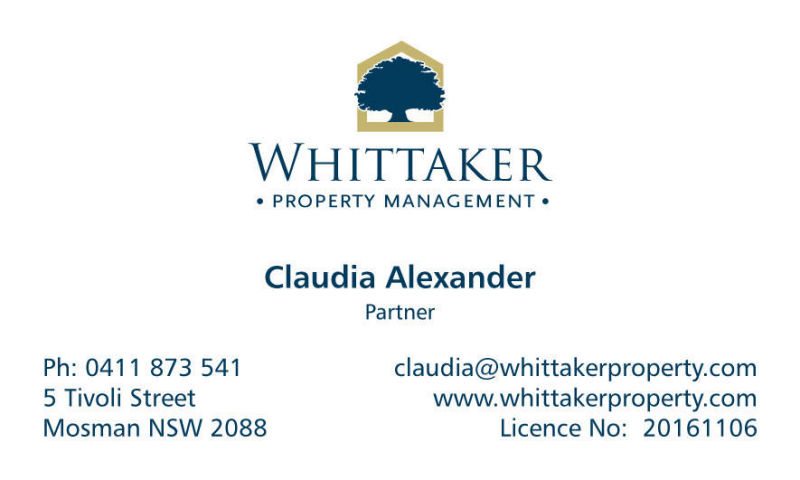 Whittaker business card design back